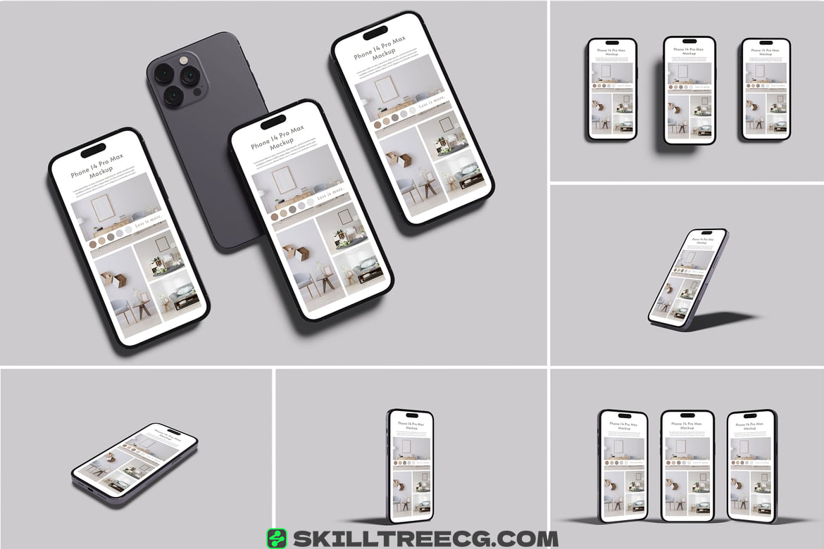 Smartphone 14 Pro Max Mockup（585314）-技能树